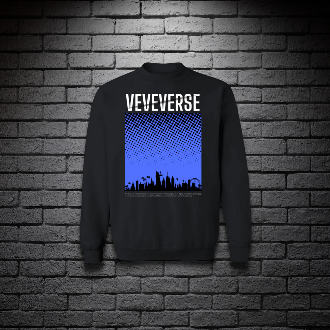 VeVeVerse Crewneck Pullover Sweatshirt With 4 Colour Variations