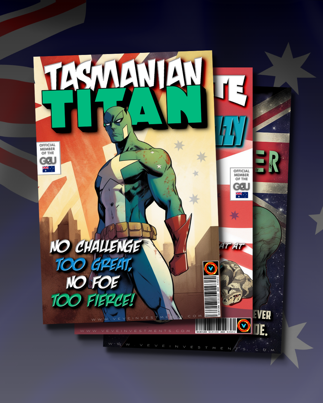 Australia's Tasmanian Titan With Sidekick and Villain