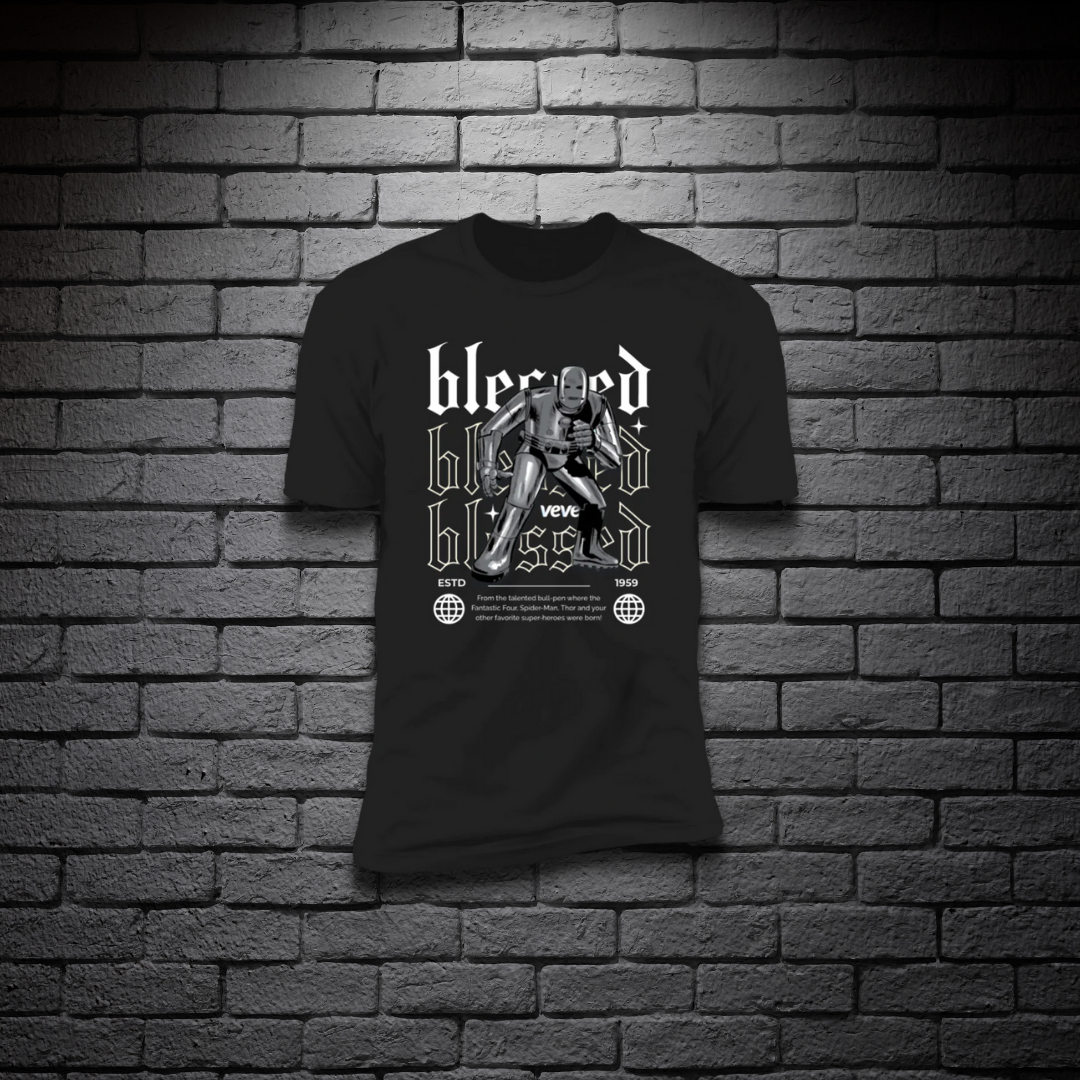 Blessed Iron Man Premium Short Sleeve Blessed T-Shirt