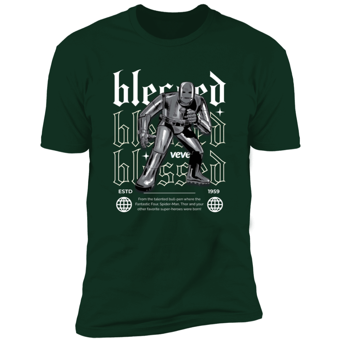 Blessed Iron Man Premium Short Sleeve Blessed T-Shirt