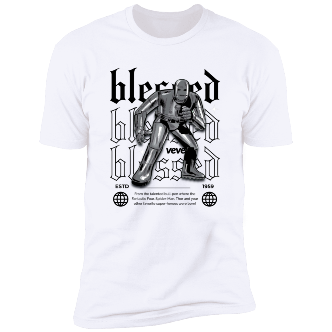 Blessed Iron Man Premium Short Sleeve Blessed T-Shirt