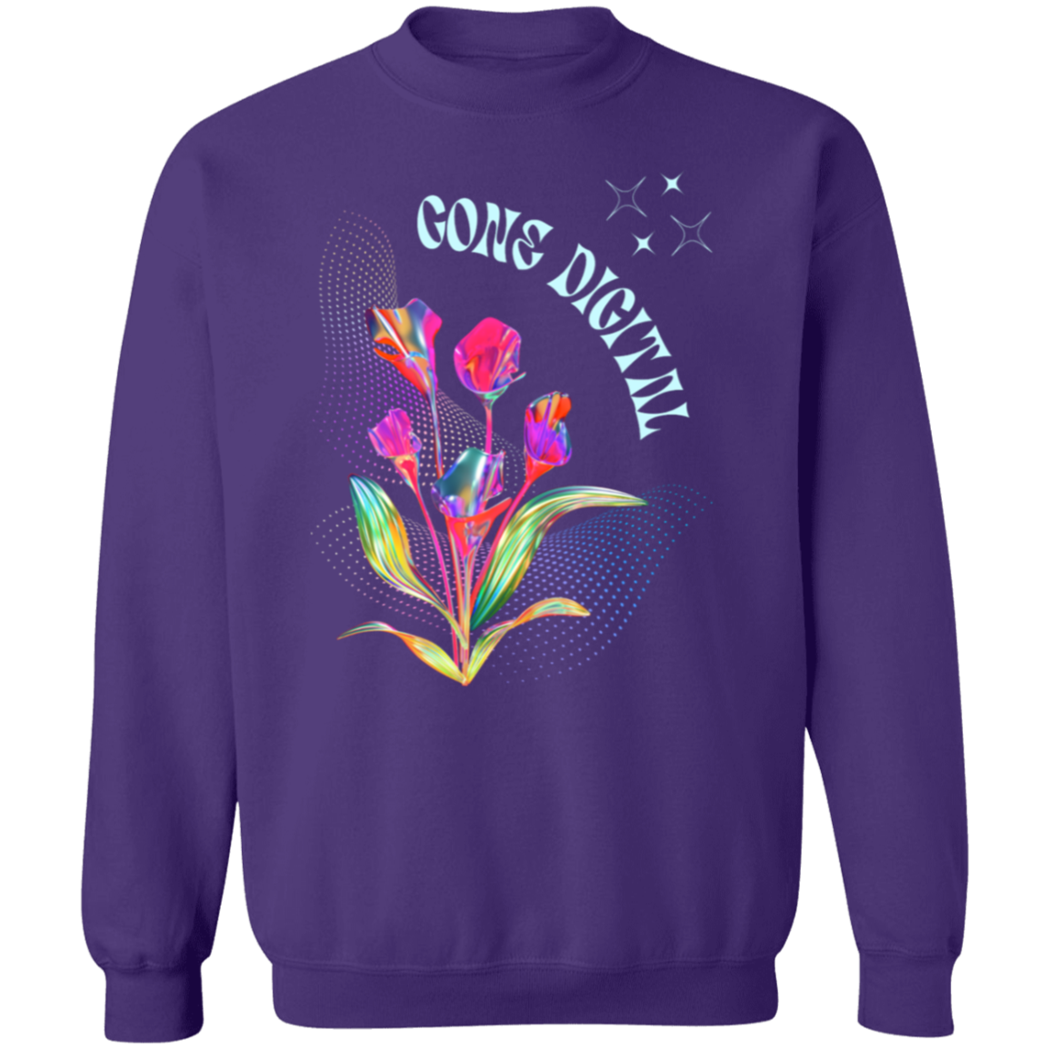 Floral Gone Digital Premium Hoodie & Heavyweight T-shirt Options