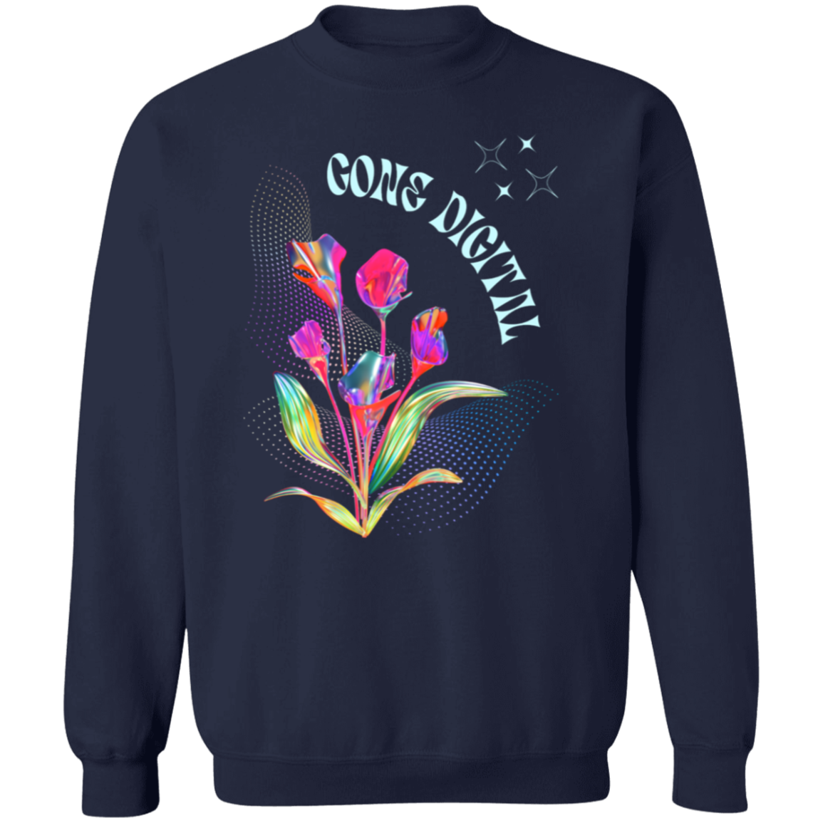 Floral Gone Digital Premium Hoodie & Heavyweight T-shirt Options