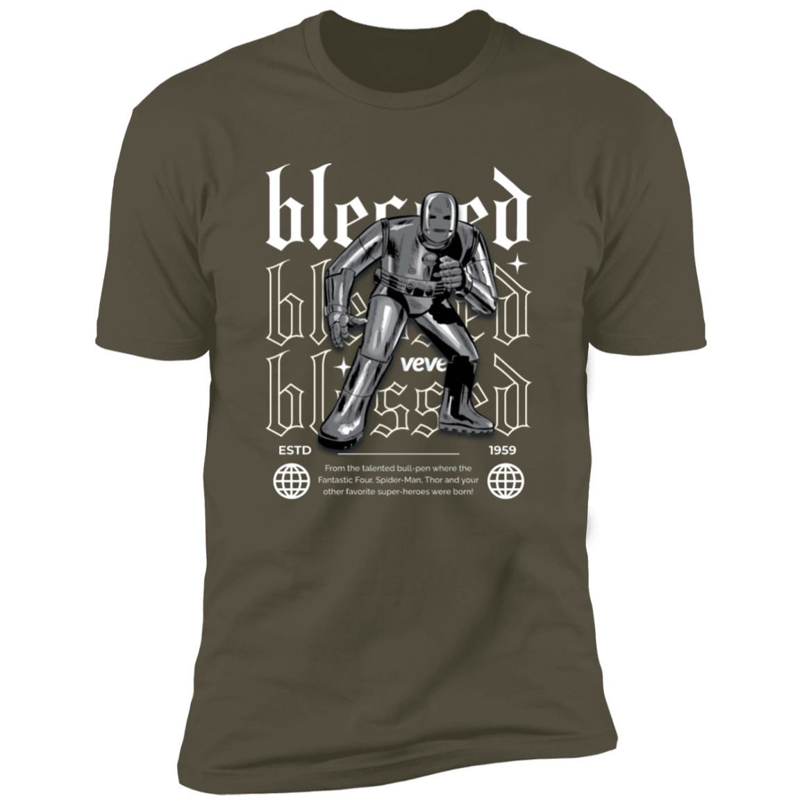 Blessed Iron Man Premium Short Sleeve Blessed T-Shirt