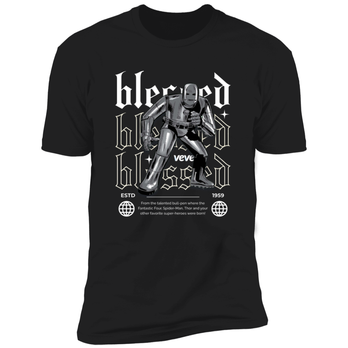 Blessed Iron Man Premium Short Sleeve Blessed T-Shirt