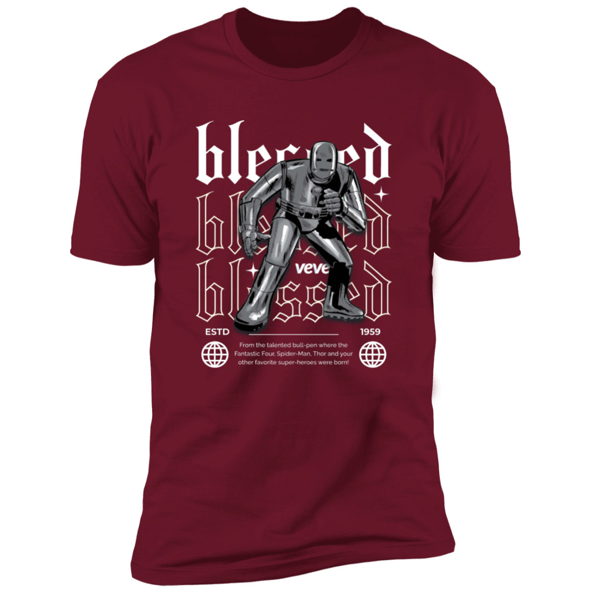 Blessed Iron Man Premium Short Sleeve Blessed T-Shirt